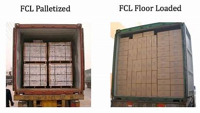 Floor loaded container v/s palletized container